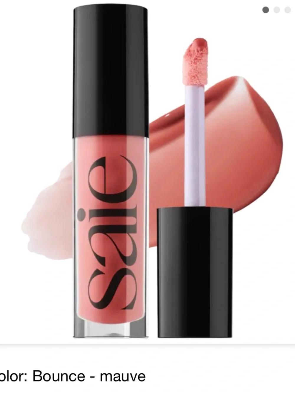 Saie glossy bounce lip tint. Shade bounce (mauve) NEW